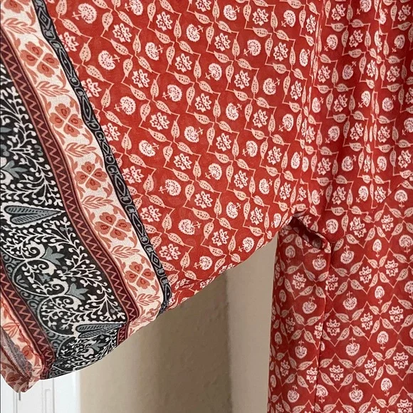 Knox Rose Red and Black Boho Blouse - Picture 6 of 11